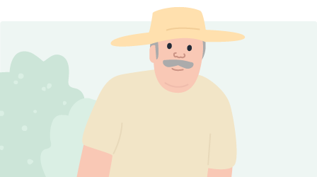 Barry’s stroke stopped him from gardening