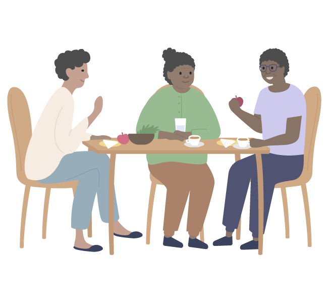 women having coffee
